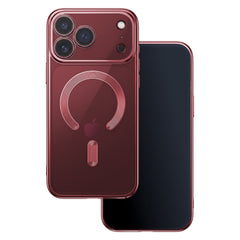 iPhone 18 Pro / iPhone 17 Pro - MagSafe-kompatibelt Chrome Skal - Dark Cherry