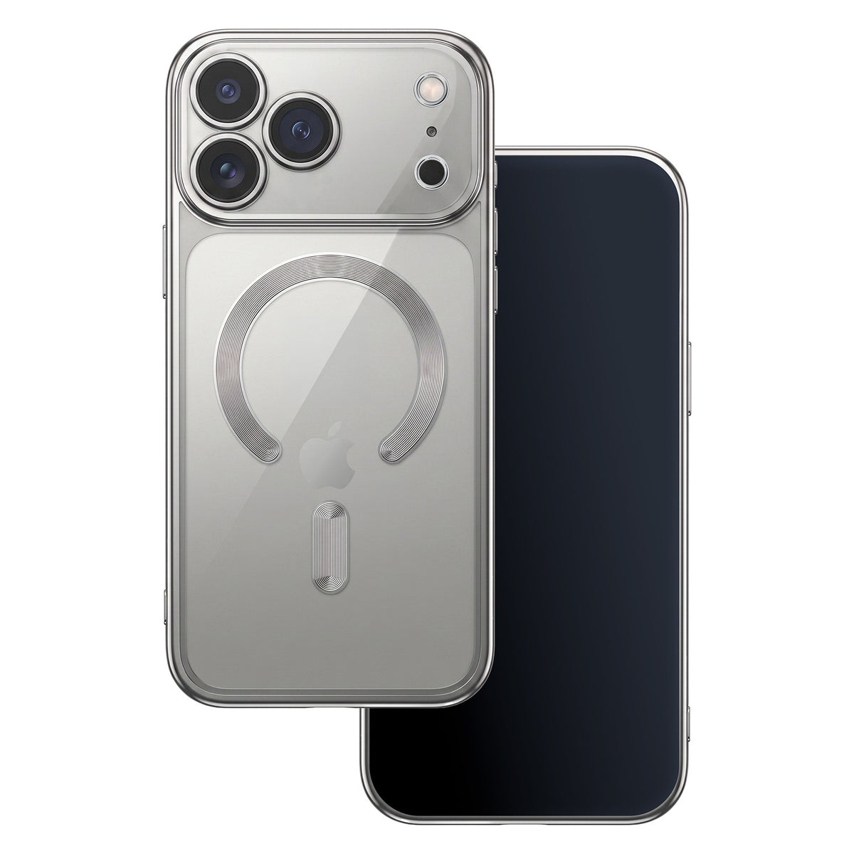 iPhone 18 Pro / iPhone 17 Pro - MagSafe-kompatibelt Chrome Skal - Silver