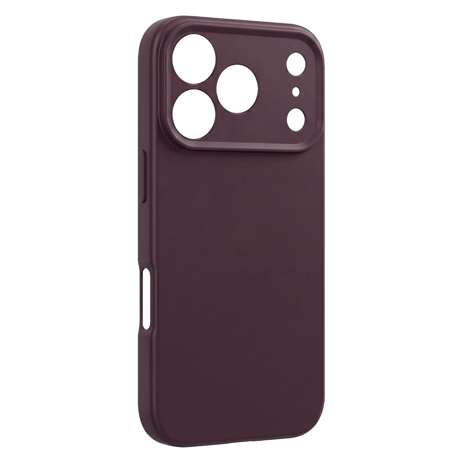 iPhone 18 Pro / iPhone 17 Pro - Silicon Matt TPU Mjuk Skal - Dark Cherry