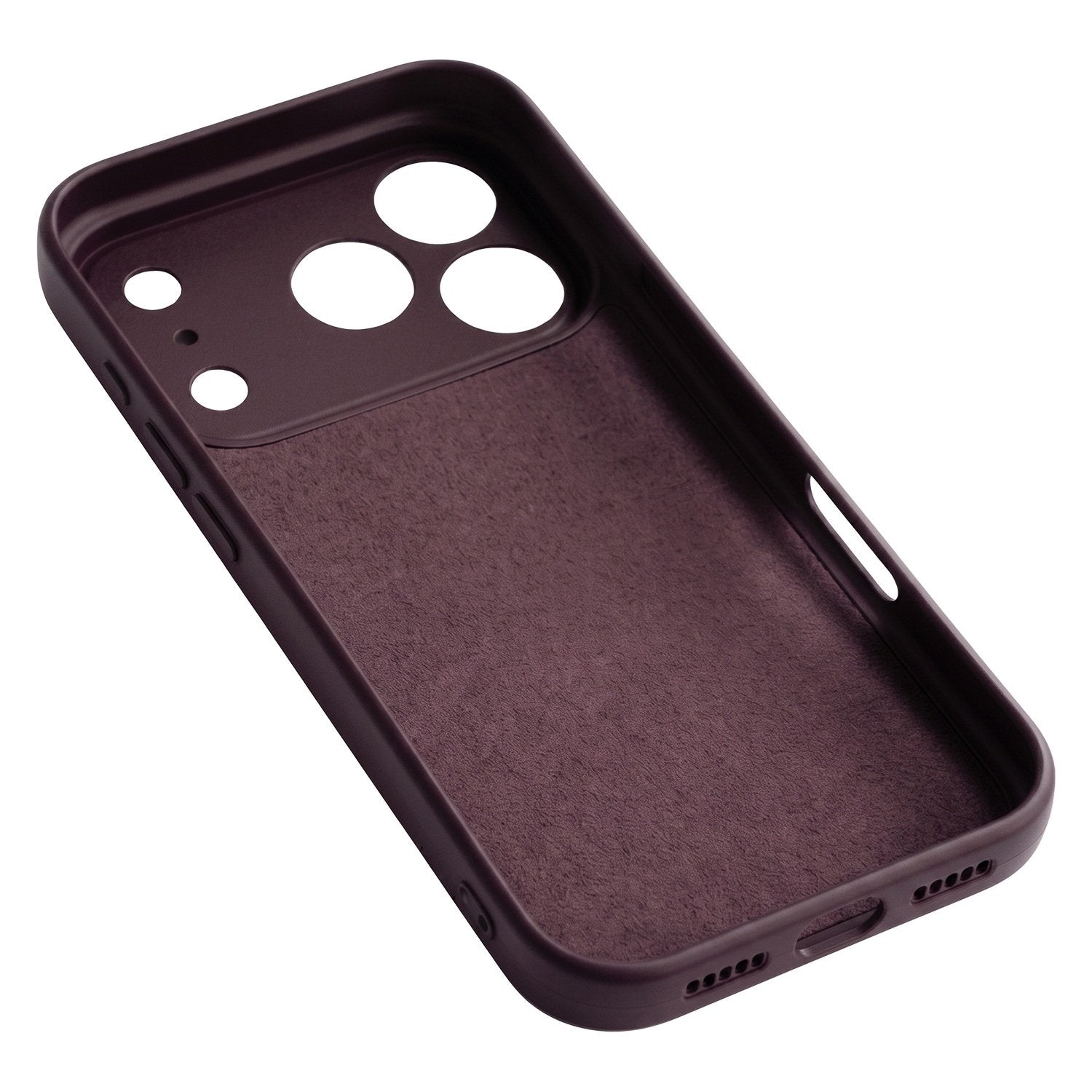 iPhone 18 Pro / iPhone 17 Pro - Silicon Matt TPU Mjuk Skal - Dark Cherry