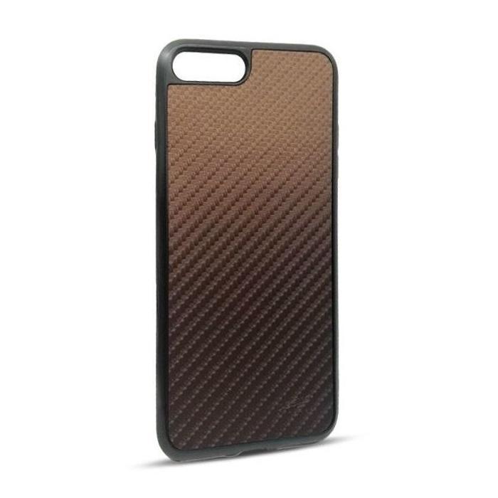 iPhone 7 / 8 Beeyo Carbon Bakstycket - Brun