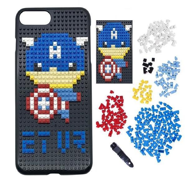 iPhone 7 / 8 Building Blocks Elegant Bakstycket -Captain America