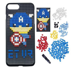 iPhone 7 / 8 Building Blocks Elegant Bakstycket -Captain America