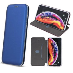 iPhone XS Max - Smart Diva Flip Case Mobilplånbok - Marinblå