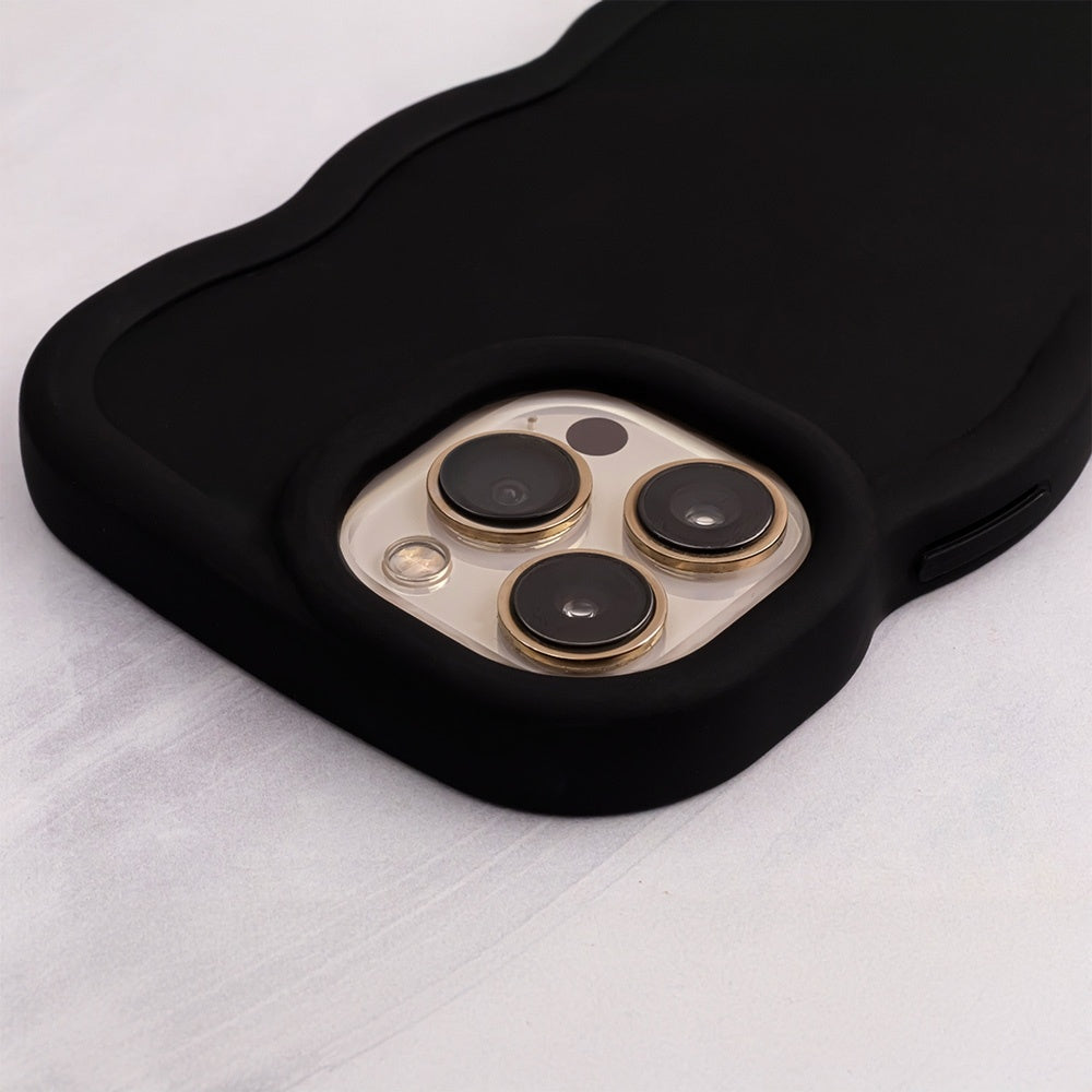 iPhone X / XS - Candy Skyddande Mjuk Skal - Svart