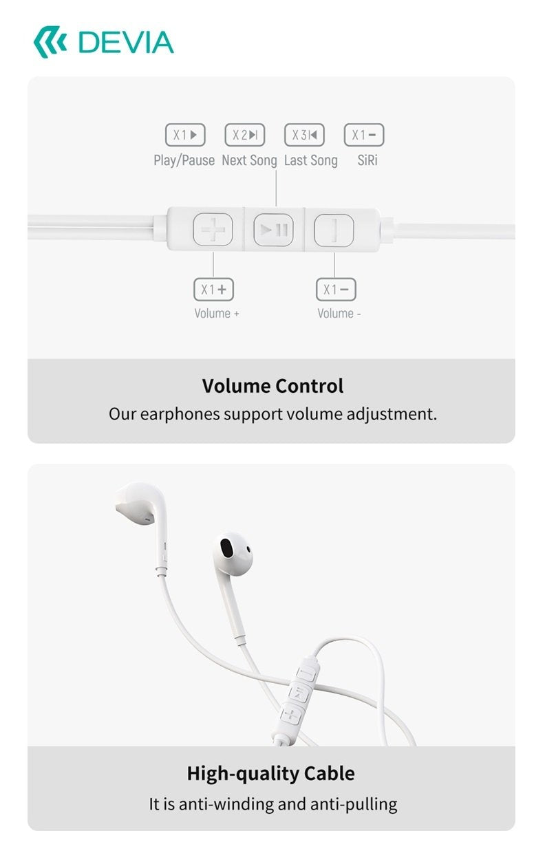 in-Ear USB-C hörlurar för Samsung / iPhone 15, 16 och Mobil med USB-C Kontakt