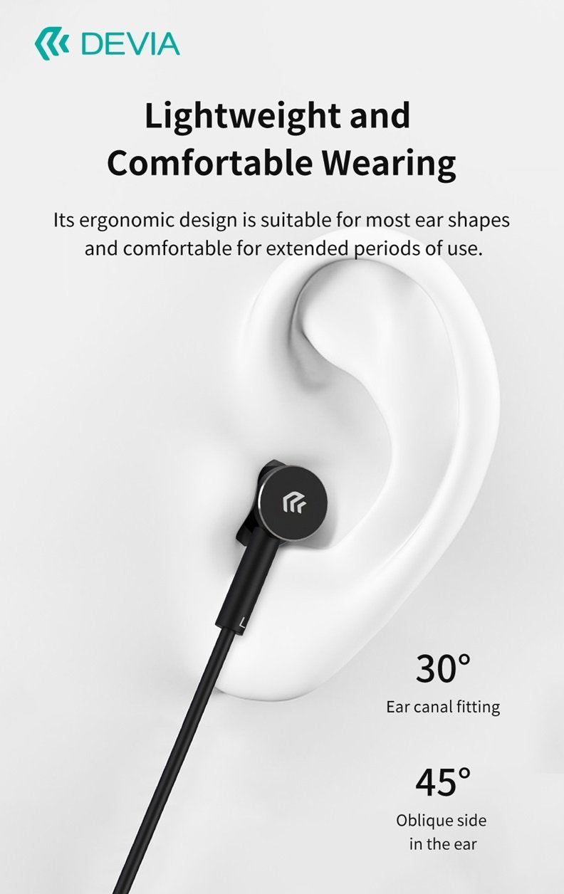 in-Ear USB-C hörlurar för Samsung / iPhone 15, 16 och Mobil med USB-C Kontakt Svart