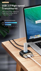 BASEUS Square Round USB Hub with Power Supply Interface