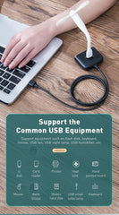 BASEUS Square Round USB Hub with Power Supply Interface