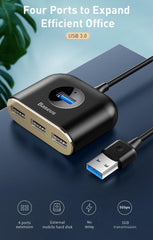 BASEUS Square Round USB Hub with Power Supply Interface