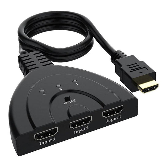 HDMI Switch / Splitter 3 ingångar 1080P Svart