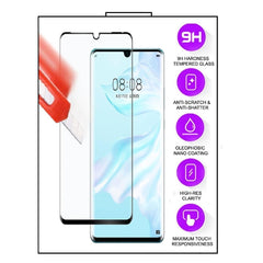 Huawei P30 - 5D helskärm Härdat Glas - Svart Ram